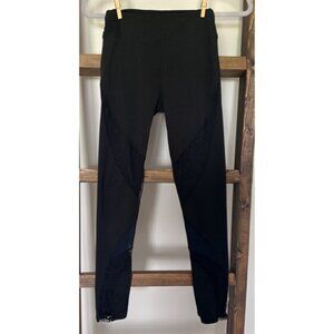 LIDA Collection Black Mesh Panel Leggings - Size S/M